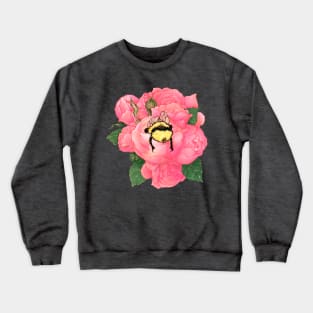 Honeybee in Rose Crewneck Sweatshirt